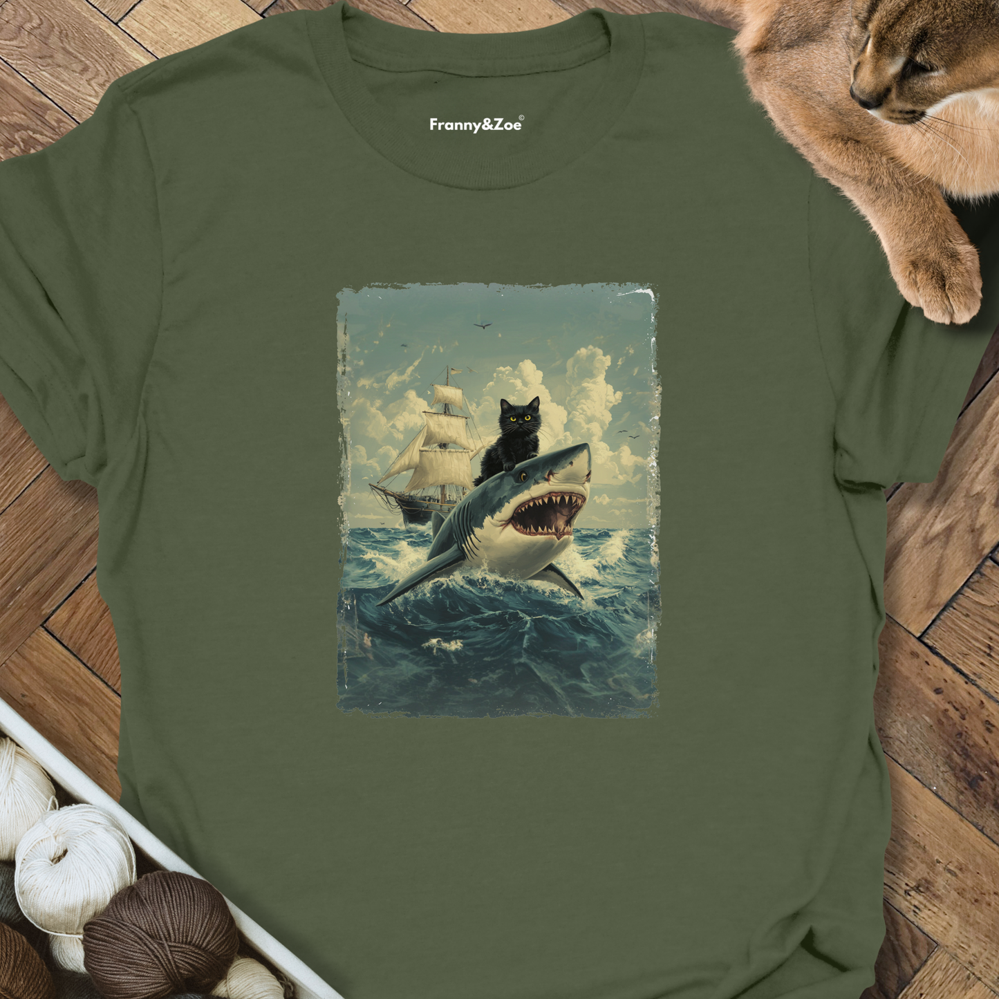 Cat On Shark II T-Shirt