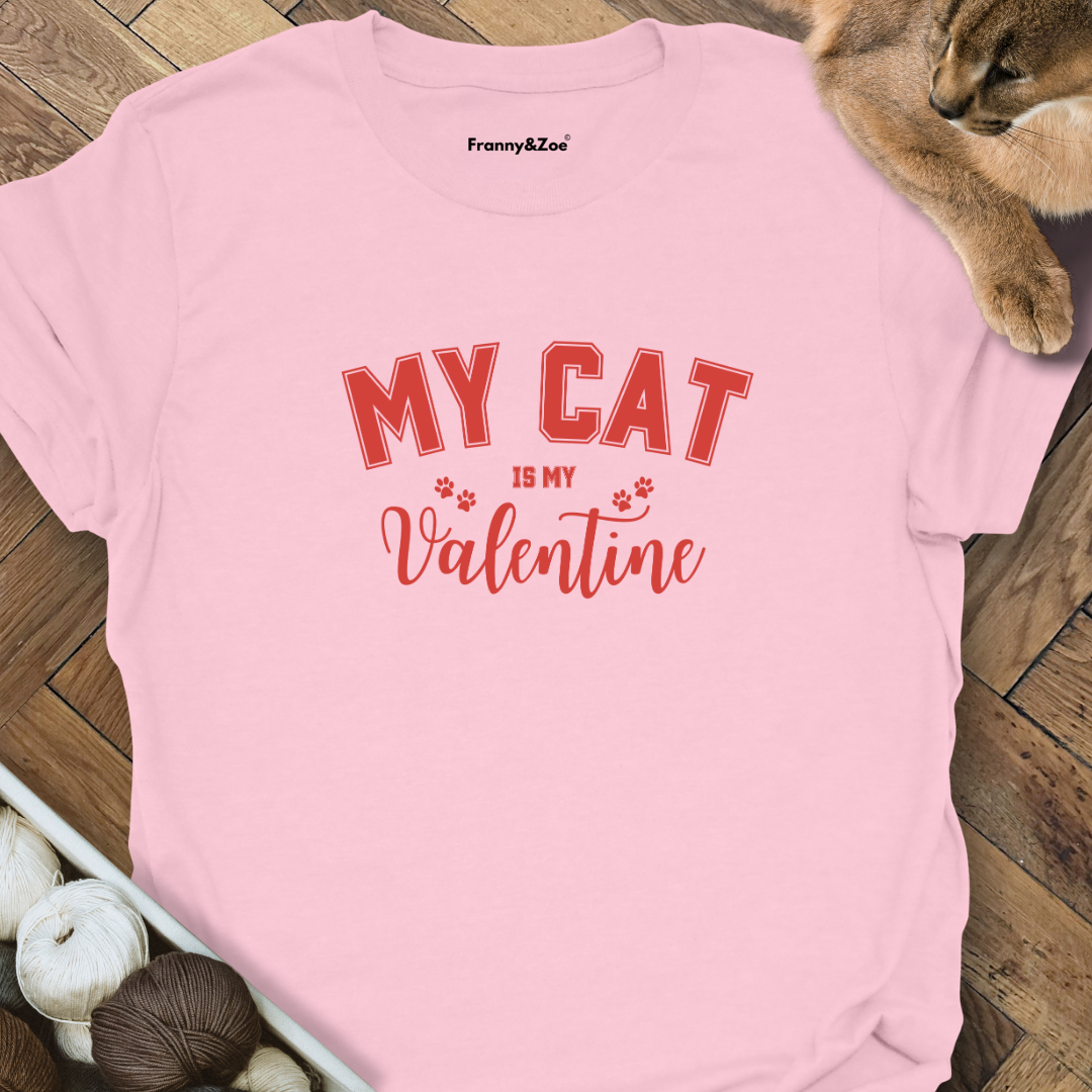 Meine Katze ist mein Valentinstag T-Shirt
