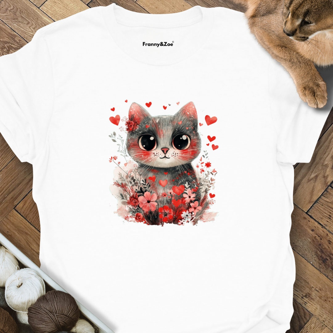 Cat and flowers II T-Shirt