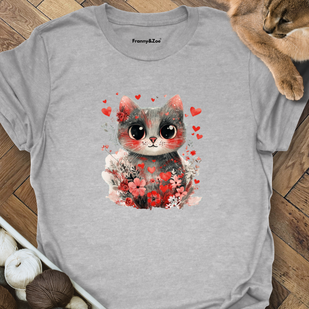 Cat and flowers II T-Shirt
