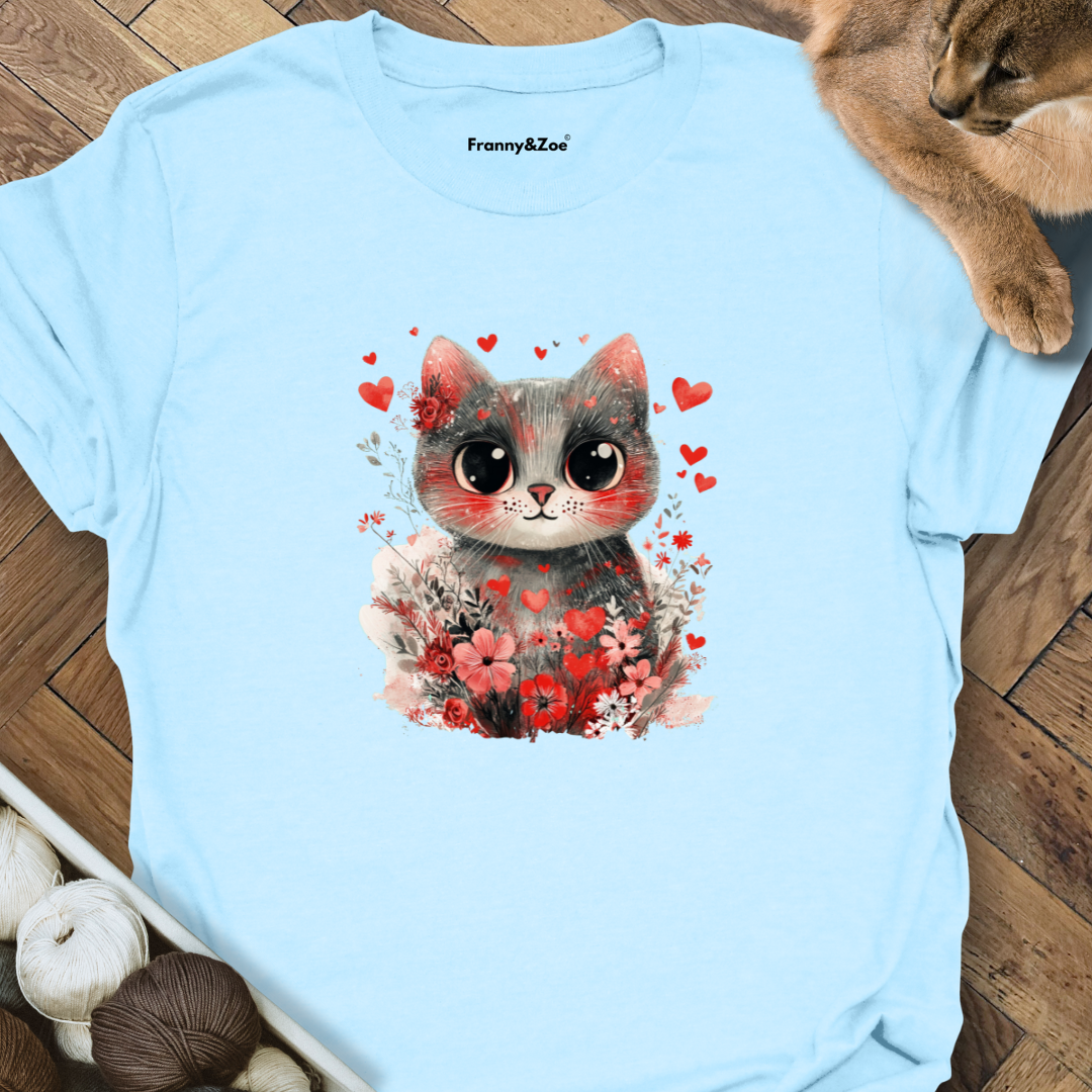 Cat and flowers II T-Shirt