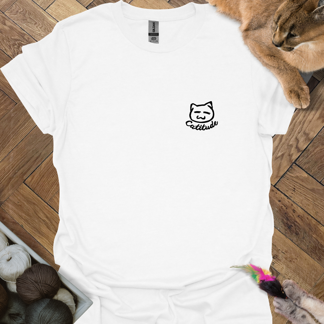 Catitude Chest Logo T-Shirt