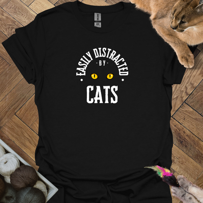 Distracted by Cats T-Shirt