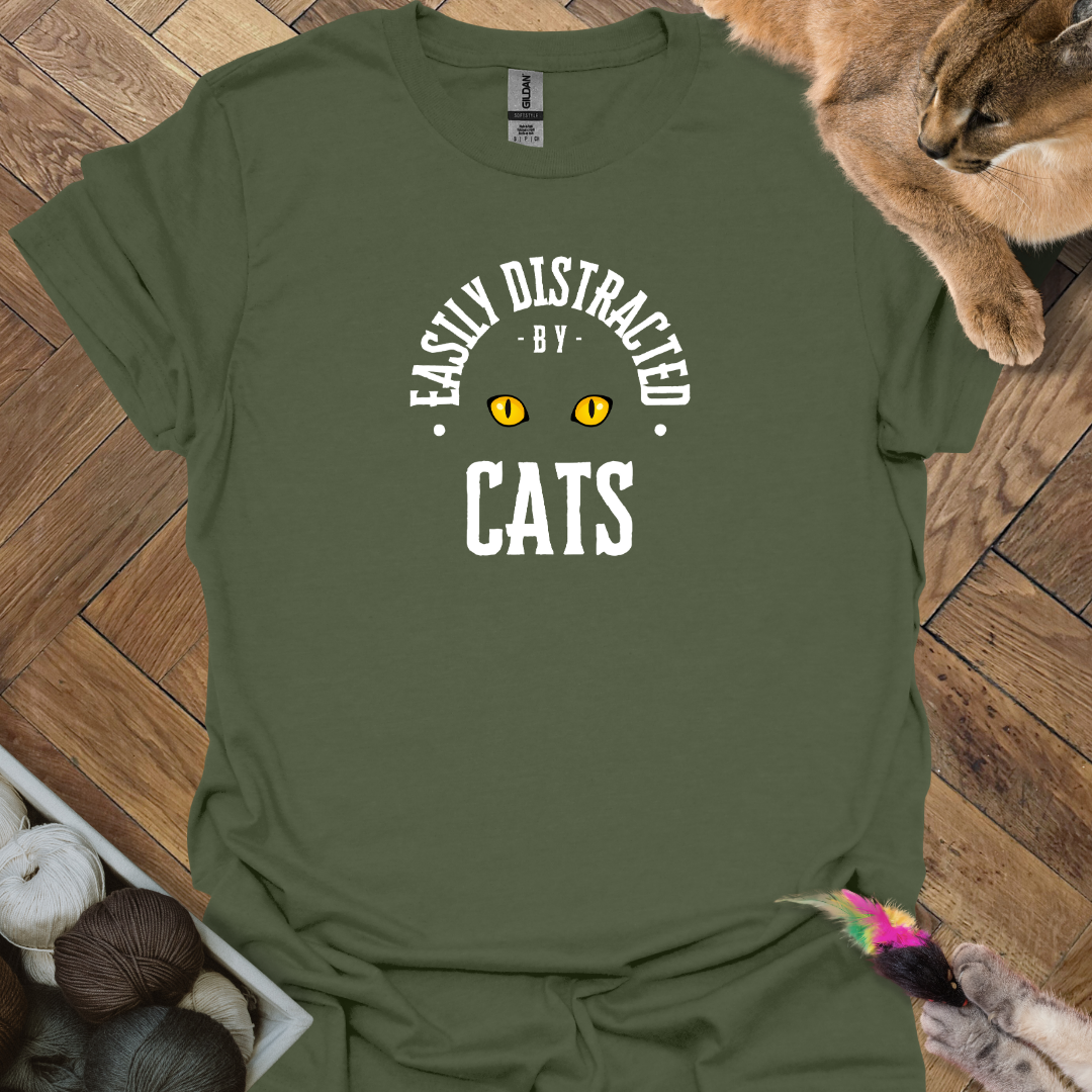 Distracted by Cats T-Shirt