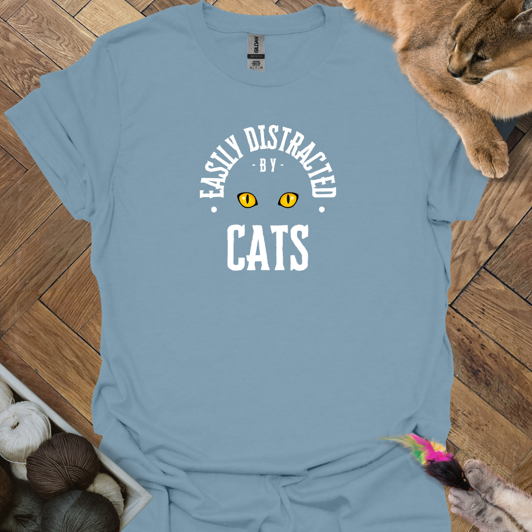 Distracted by Cats T-Shirt