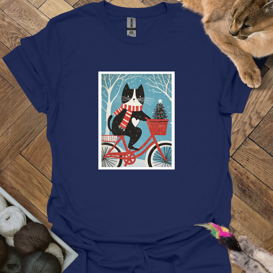 Cat on Bike T-Shirt