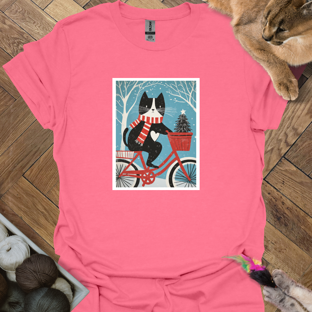 Cat on Bike T-Shirt