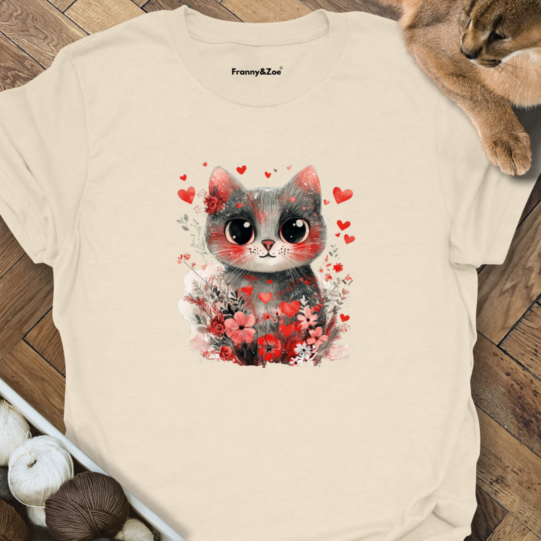 Cat and flowers II T-Shirt