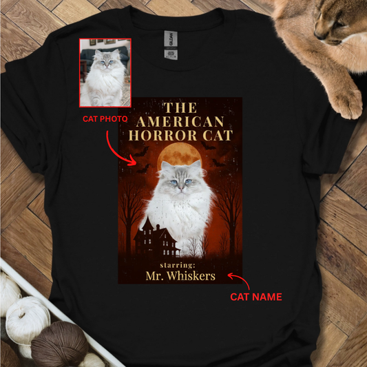 Personalized Horror Cat T-Shirt